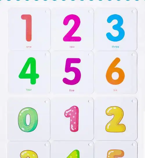 淘气郎 儿童数字大卡片036岁宝宝早教幼儿园认数识数1100玩具.