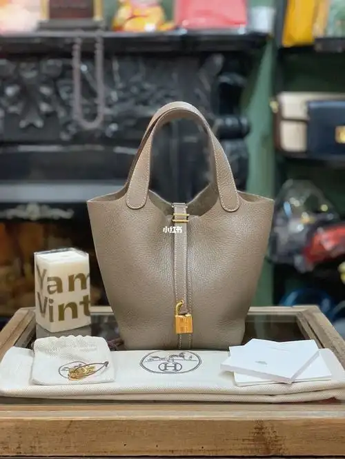 中古_yamivintage轧觅中古攻略_复古_爱马仕菜篮子18_时尚_箱包