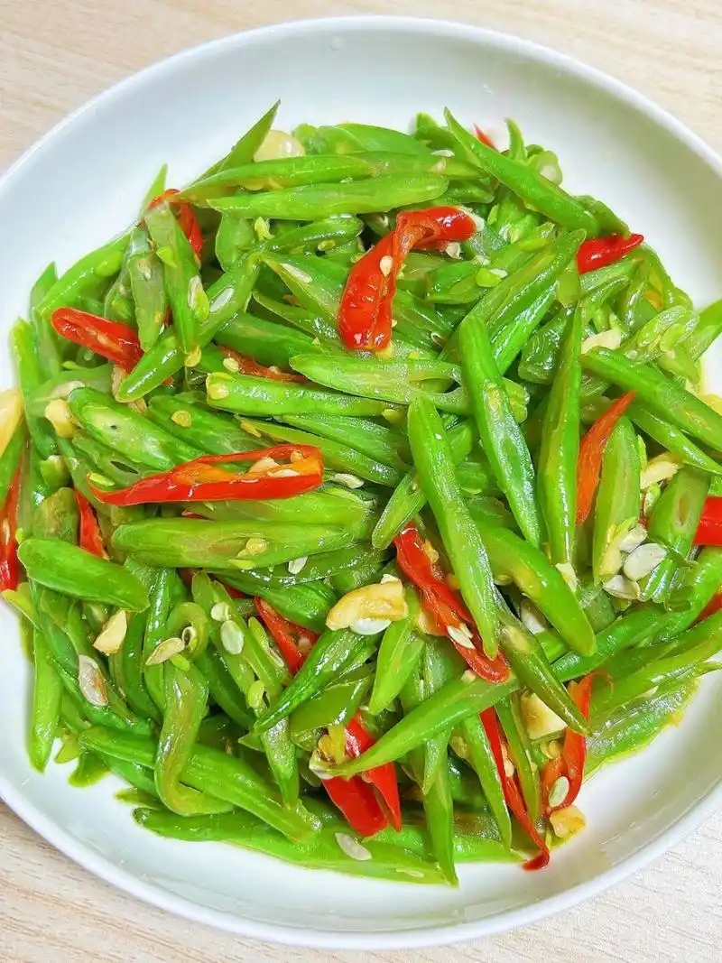 挑战100道家常菜,不重样第2天6015清炒四季豆