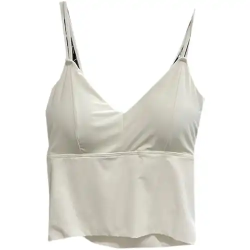 冰丝吊带裹胸女夏季薄款无钢圈交叉美背纯色百搭文胸内衣内搭打底