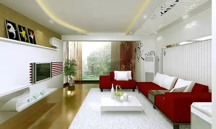 房屋客厅用刻了浪花的镜子放在天花板上行不行