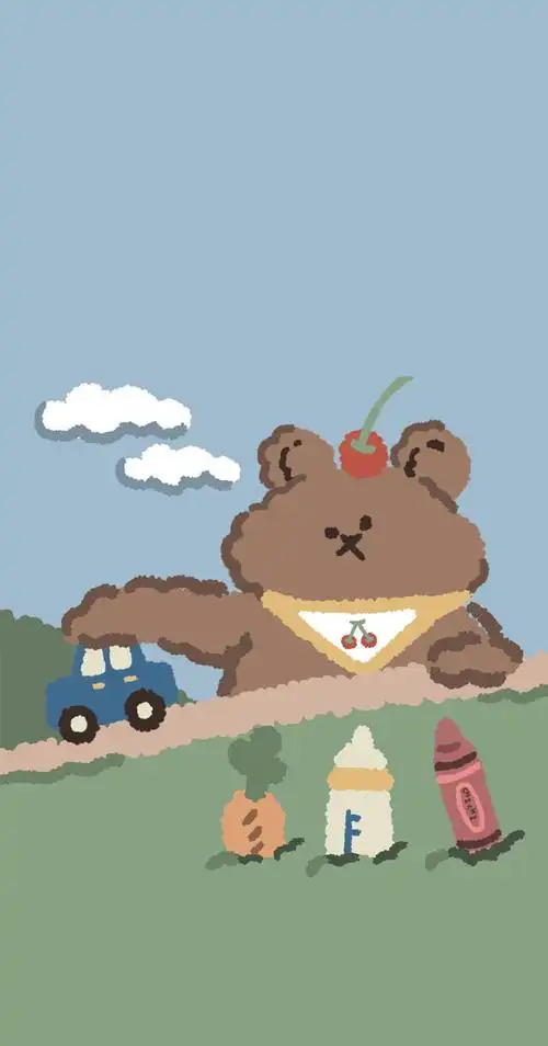 小熊软糖壁纸 点赞好运