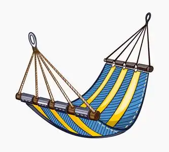 吊床剪影图片