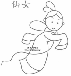 仙女简笔画仙女简笔画古装