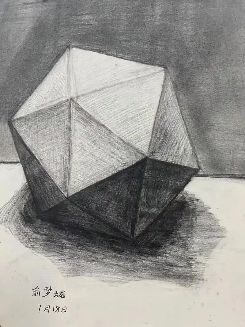 初学者 #素描 加油!还有很多进步的空间. - 抖音