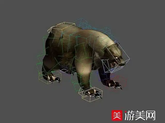 突变怪物熊3dmax模型下载