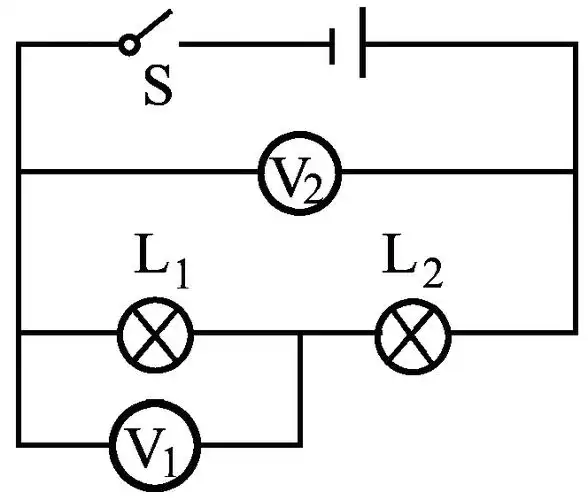 解析:先连接串联电路,再把两个电压表分别并联在被测电路两端.电阻