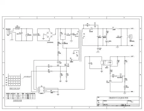 文档下载 所有分类 工程科技 电子/电路 > cr6853开关电源原理图(更正