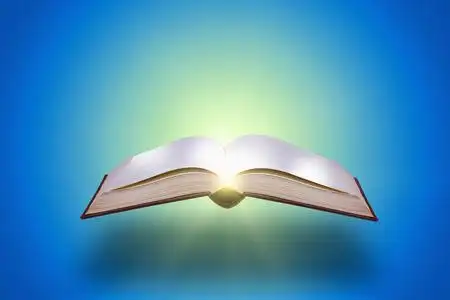 知识扔一本打开的书照片