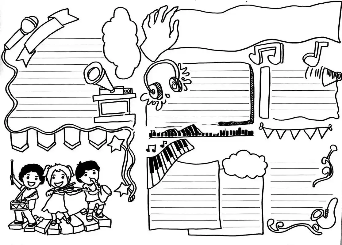 【手抄报】音乐手抄报 乐器演奏音乐小报