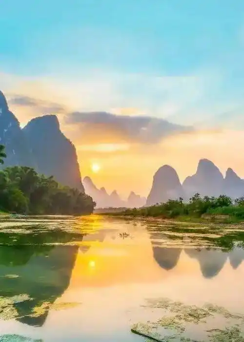 去徒步"最美曲线",金黄龙脊梯田,桂林漓江,遇龙河徒步_广西_中国_山水