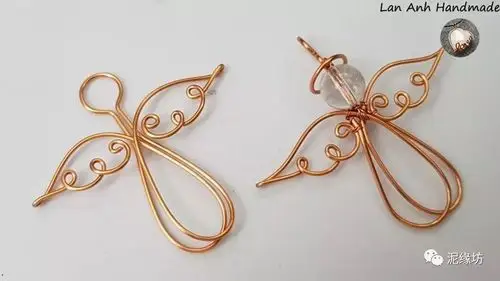 铜编工艺教程天使吊坠