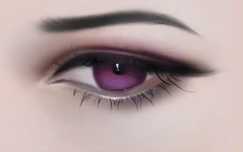 古风眼睛上色厚涂全过程