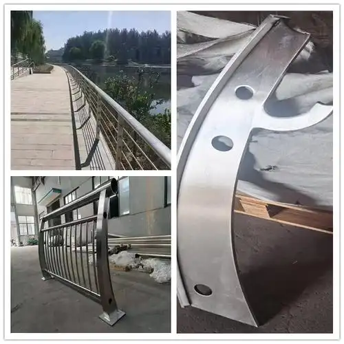 耀恒生产不锈钢栏杆扶手sus304挂玻璃楼梯立柱