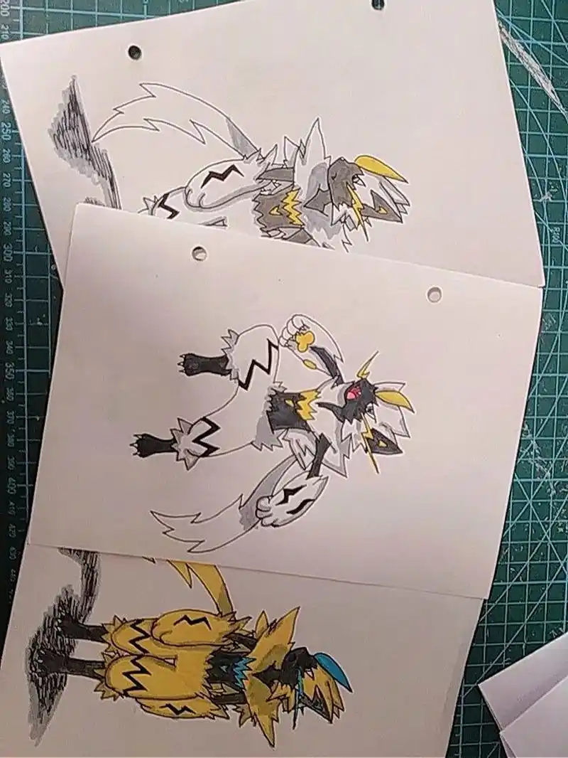 今天画了捷拉奥拉,手废了,本人是画渣,画得很丑,不喜勿喷,谢谢!