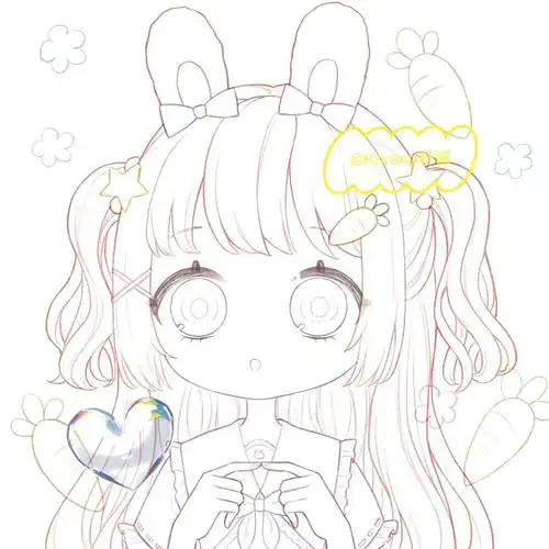 procreateq版头像兔耳