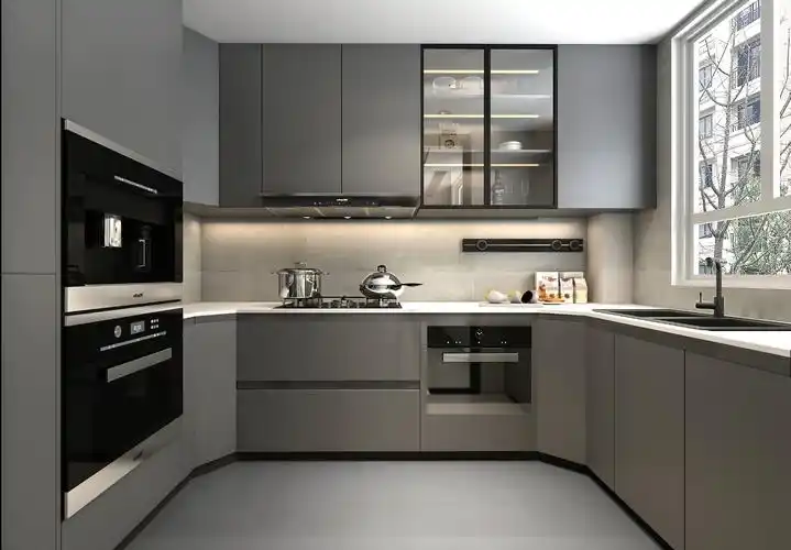 福美六号院现代简约风格厨房装修效果图