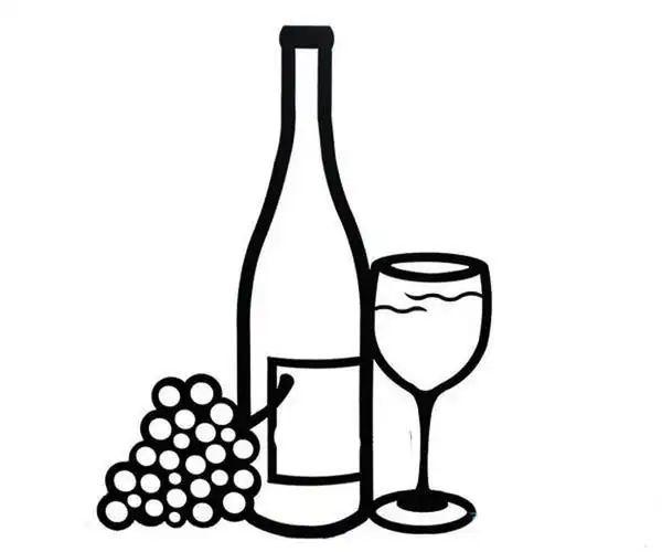 红酒简笔画怎么画?