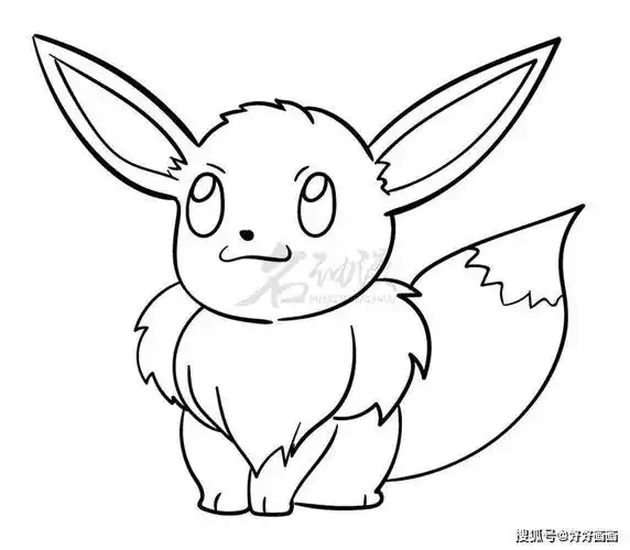 动漫角色q版伊布绘画教程