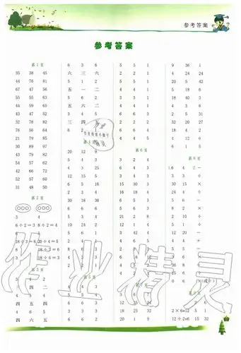 2020年黄冈小状元口算速算练习册二年级数学下册人教版答案——青夏