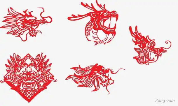龙头矢量图png素材透明免抠图片卡通手绘