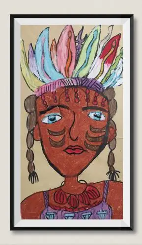 【惠画堂艺术培训中心】2020秋季儿童中二班第九节课《印第安人》