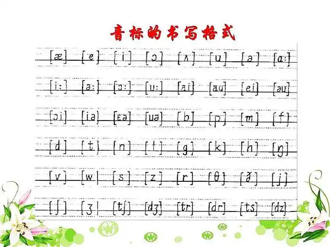 所有音标怎么写