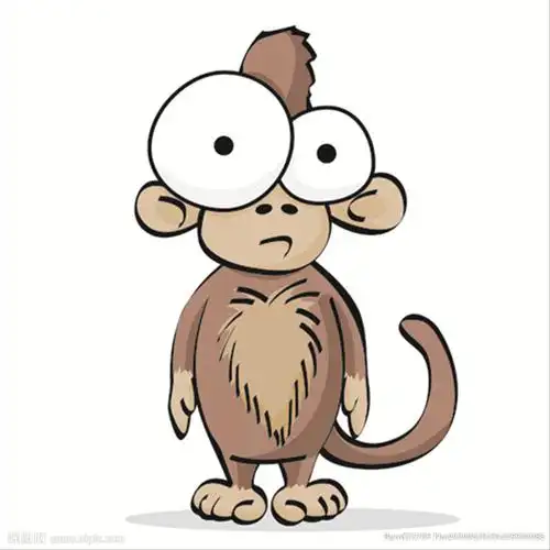 猴子搞笑搞怪动物卡通大眼睛