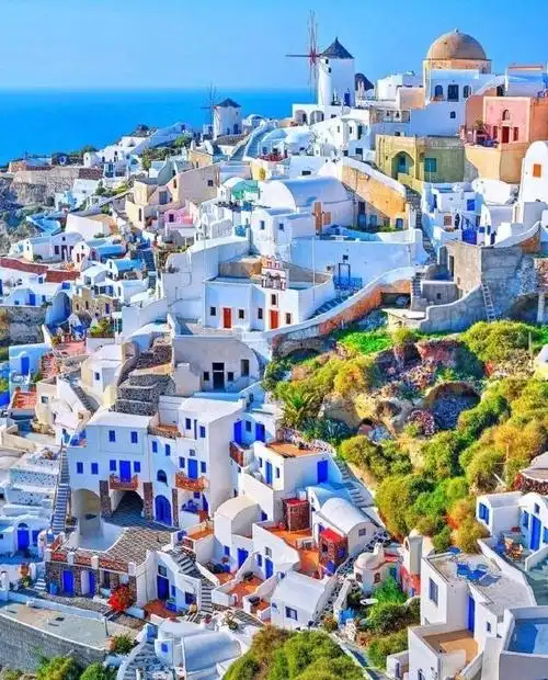 希腊圣托里尼童话世界一般的美景