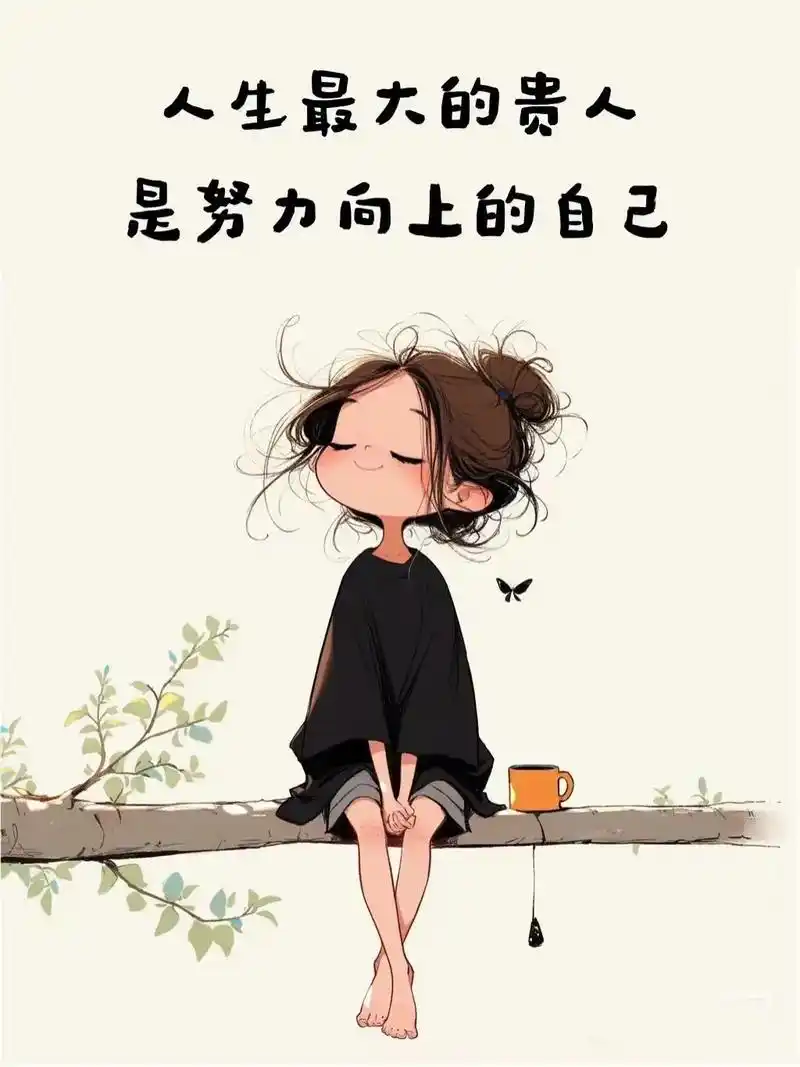 人生最大的贵人是努力向上的自己子不需要和任何人亮