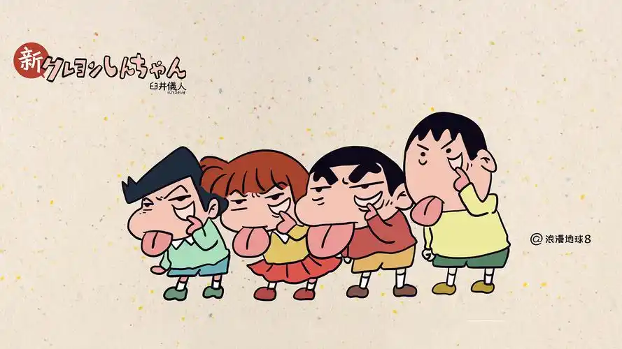 蜡笔小新精美插画高清桌面壁纸