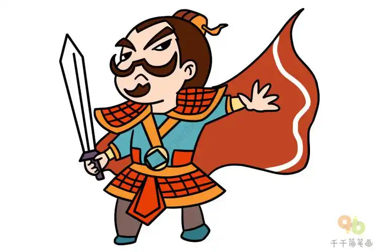 三国演义人物 张飞简笔画怎么画_三国演义人物简笔画