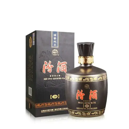 汾酒黑坛20年清香型白酒42度475ml单瓶装凑单品