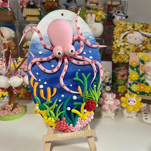 超轻粘土章鱼教程