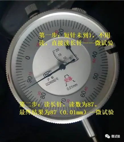 教大家百分表的读数方法._mm