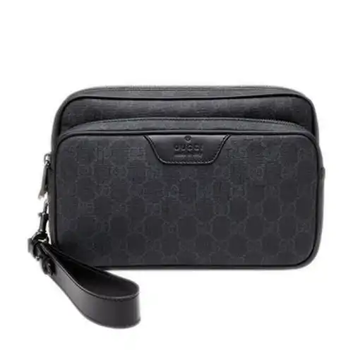 【包邮包税】gucci/古驰 男款pvc牛皮手拿包 337082 kgdhr 1078