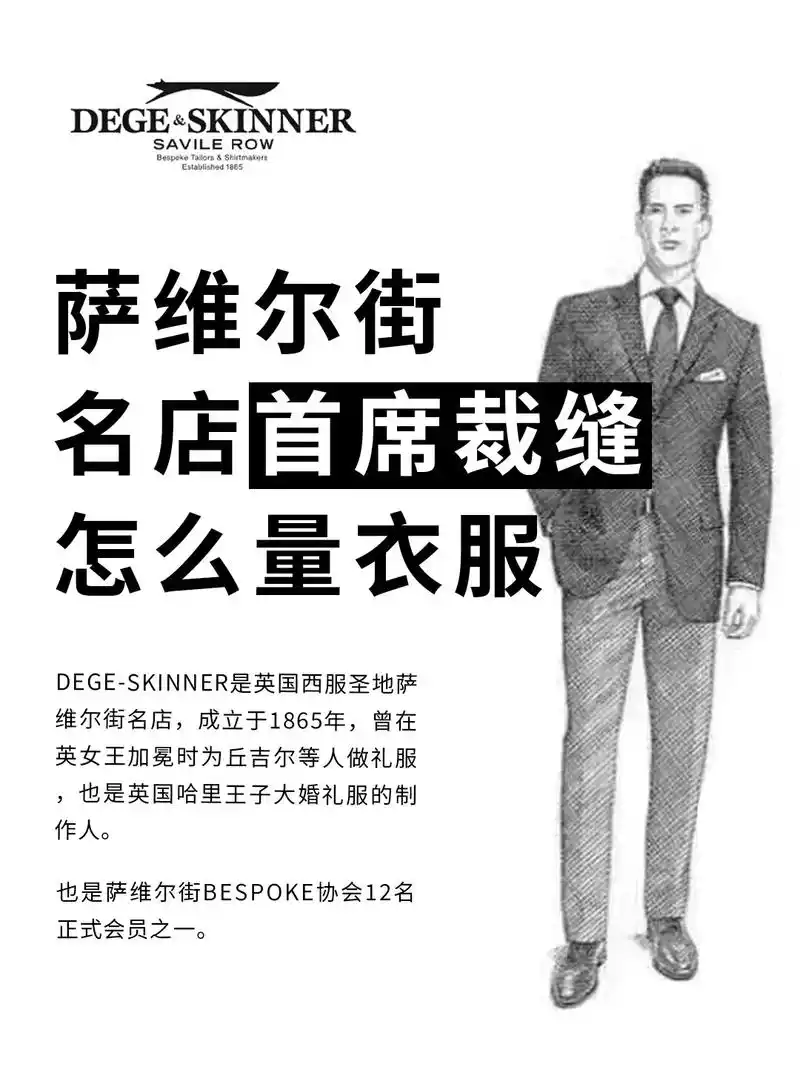 萨维尔街名店60教你量衣服.dege-skinner是英国西服 - 抖音