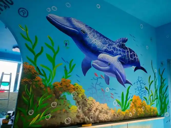 益阳手绘墙彩绘 益阳墙绘壁画 益阳墙体彩绘 益阳文化墙浮雕 沅江手绘