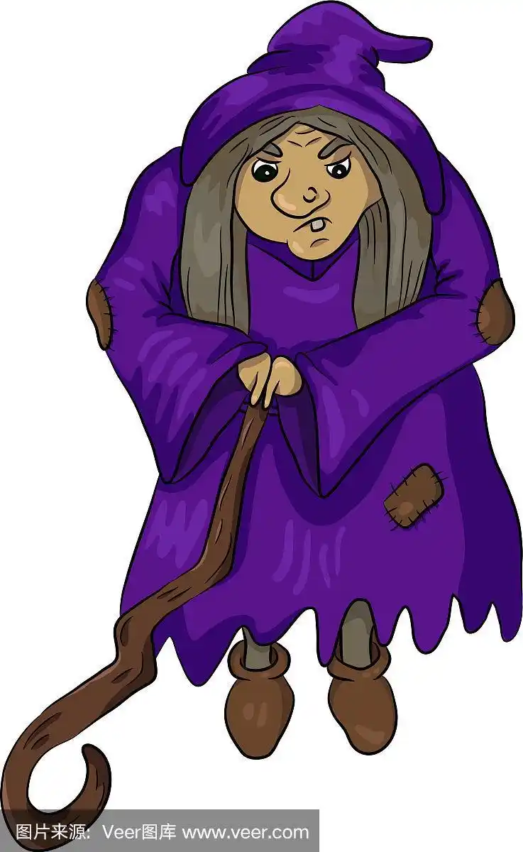 老巫婆拿着木棍