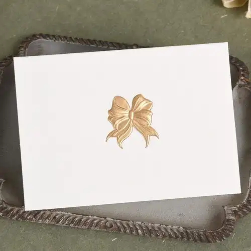 伊和诺儿童迷你卡片祝福万用贺卡留言白色浮雕贺卡