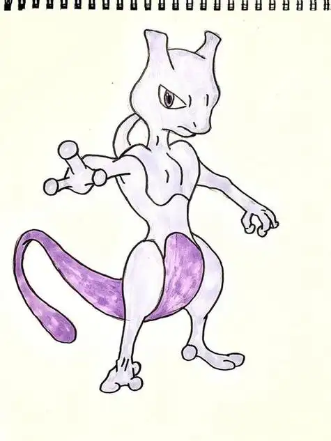 简单的超梦简笔画