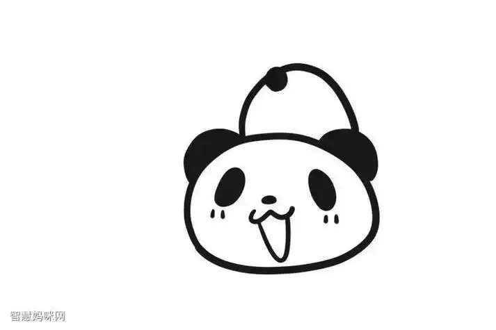 熊猫头漫画简笔画