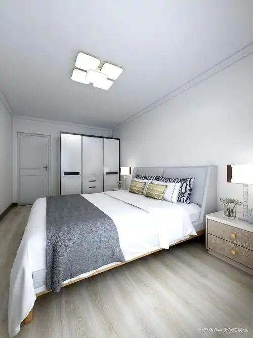 简约风格两居婚房设计方案卧室现代简约卧室设计图片赏析