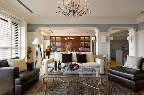 三居室美式风格客厅