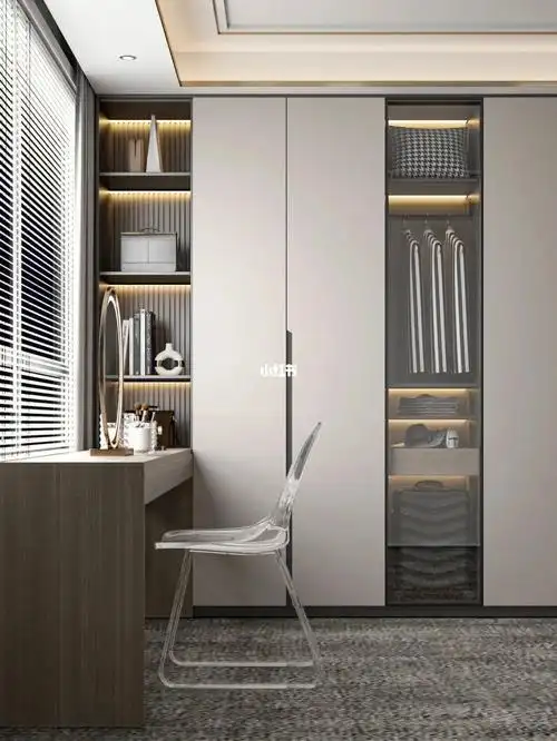 现代轻奢风衣柜黑泽玛德全屋定制