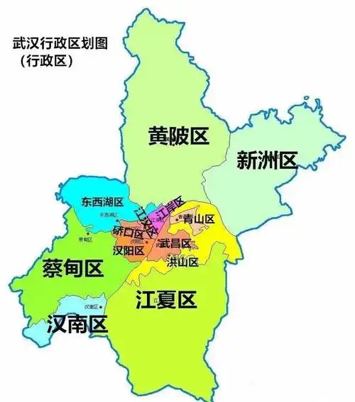 按照行政划区结构来说,武汉市共有13个区,其中江岸区,江汉区,硚口区