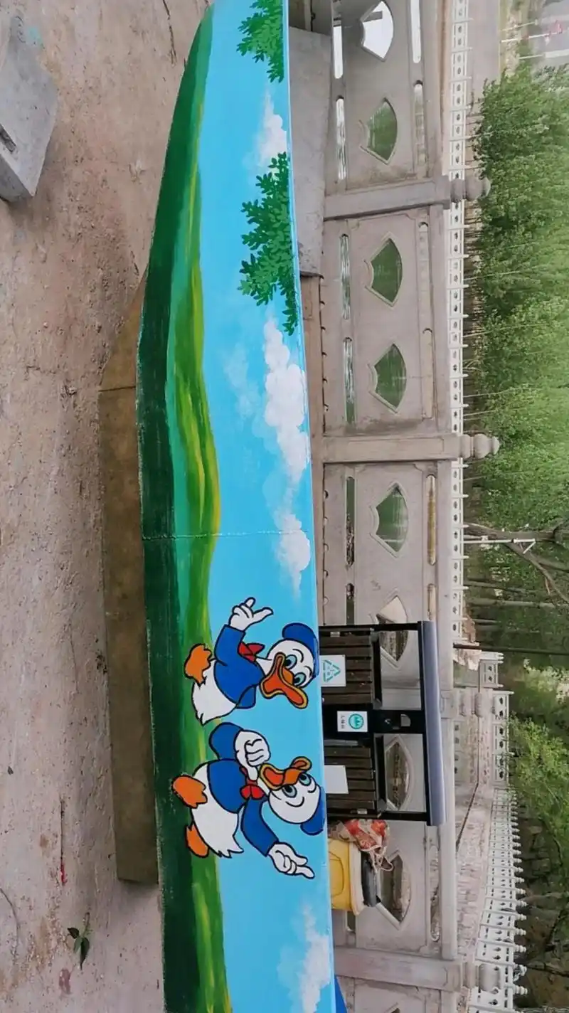 船体彩绘,油漆画,少儿卡通唐老鸭系列. - 抖音