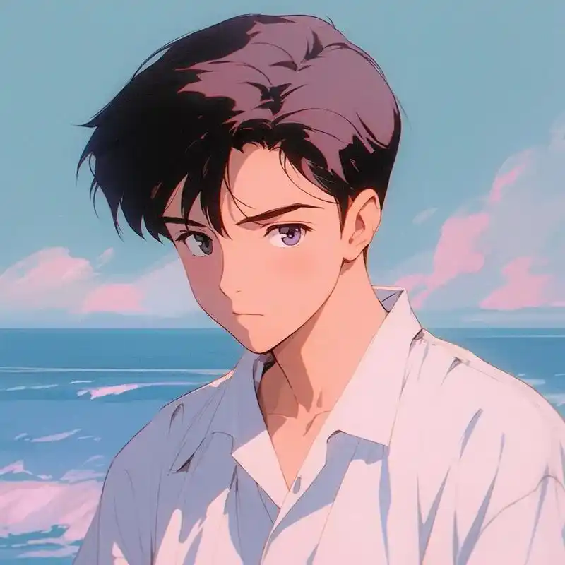 海边少年-男生头像.#旧漫头像 #二次元头像 #该换头像啦  - 抖音