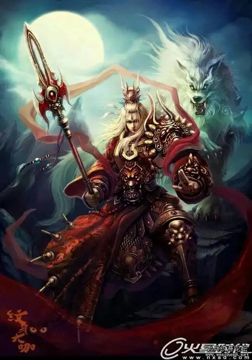 二郎神_纹身图案手稿图片_紫龙的纹身作品集