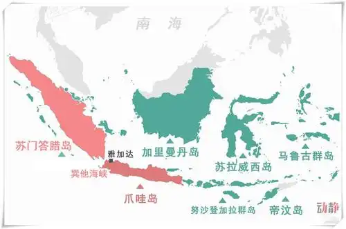 苏门答腊岛和爪哇岛地理位置图再比对"进贡人"形象,他们虽为卷发,但